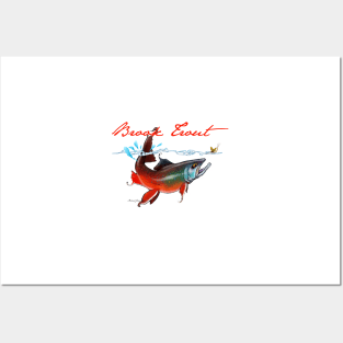 Brook Trout & May Fly II Posters and Art